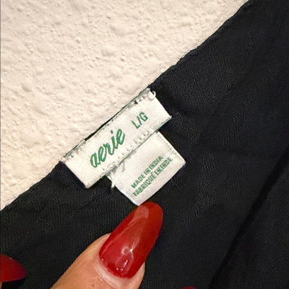 Aerie Elegant Black Swim Cover-Up - Picture 3 of 8